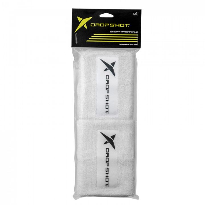 Drop Shot Long Wristband White